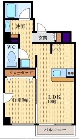 コリドール中央の物件間取画像